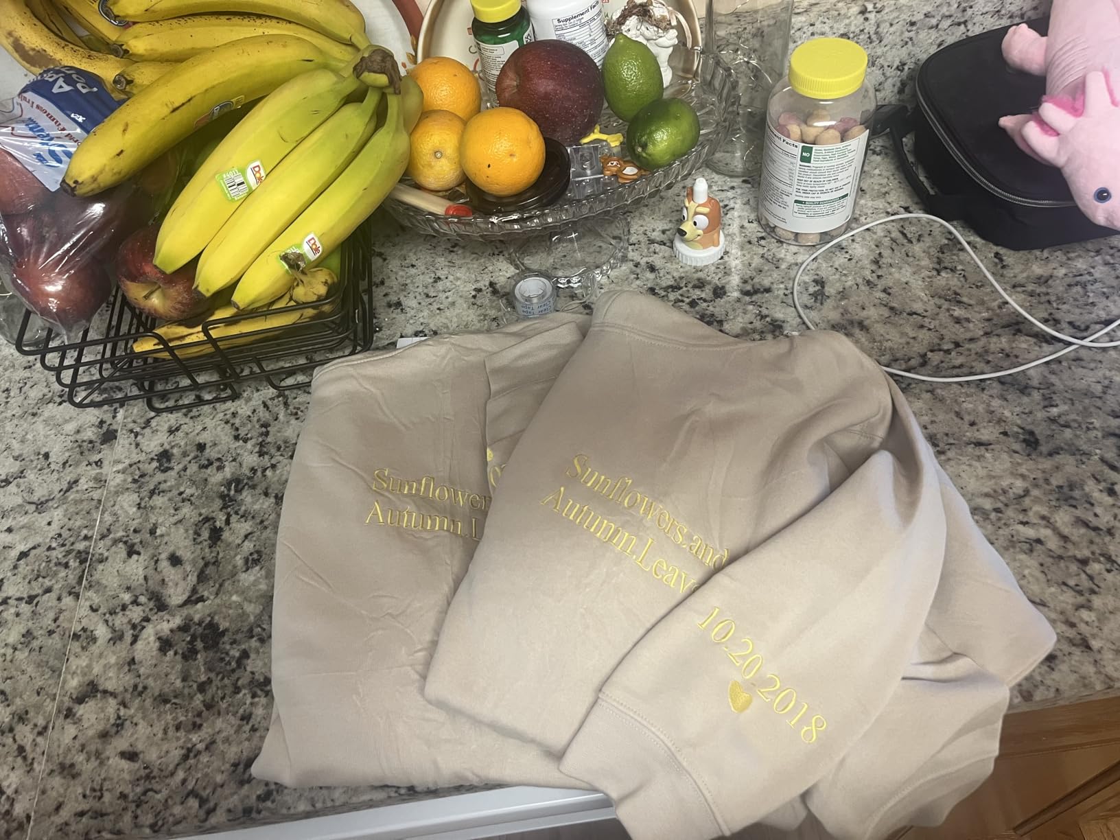 NAZENTI Embroidered Roman Numeral Hoodie, Personalized Matching Outfits for Couples, Custom Sweatshirt Gift for Boyfriend Girlfriend, Valentines Day Sweater with Initial Heart Customer Review NAZENTI Embroidered Roman Numeral Hoodie, Personalized Matching Outfits for Couples, Custom Sweatshirt Gift for Boyfriend Girlfriend, Valentines Day Sweater with Initial Heart - Customer Photo 1