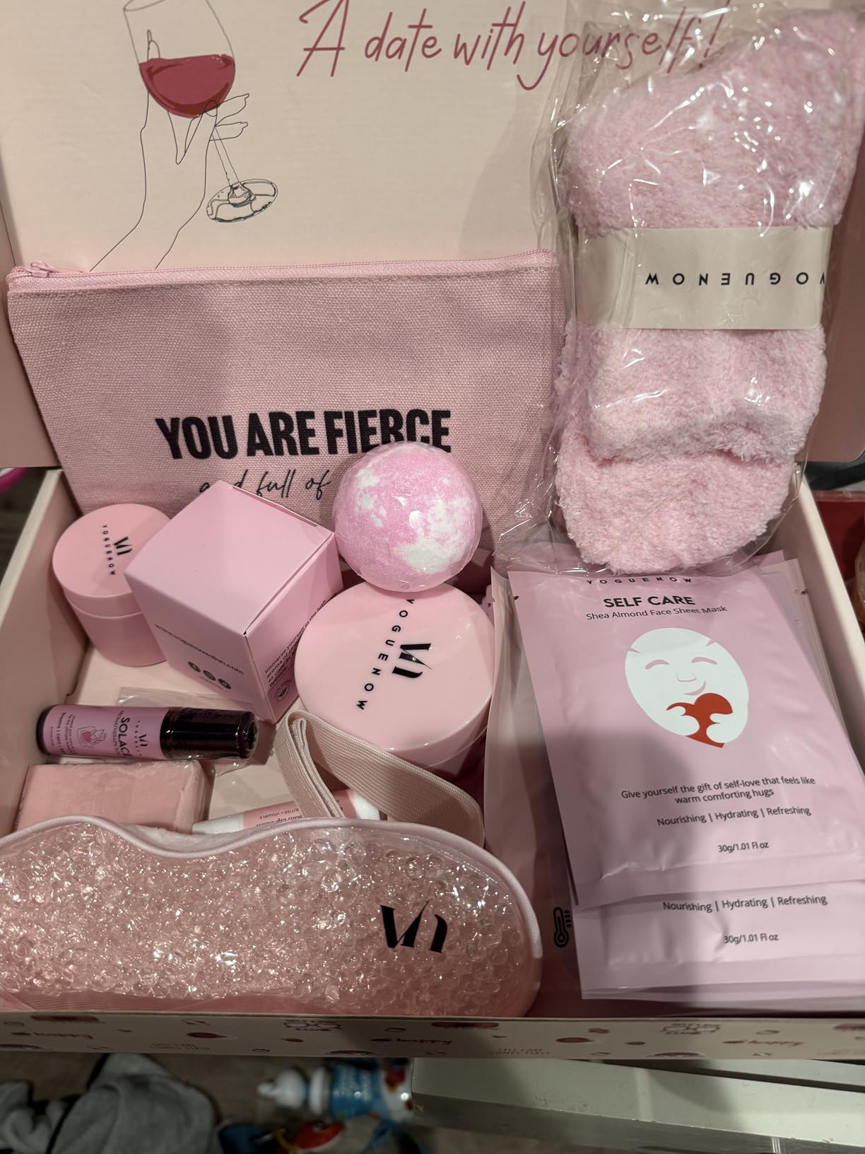 Spa Gifts for Women - Valentines Gift (Set of 20) - Premium Self Care Spa Kit- Bath, Skin Care Sets & Self Care Items - Pampering Valentine Gifts for Women, Spa Gift Basket, Galentines Day Gifts - Customer Photo 1