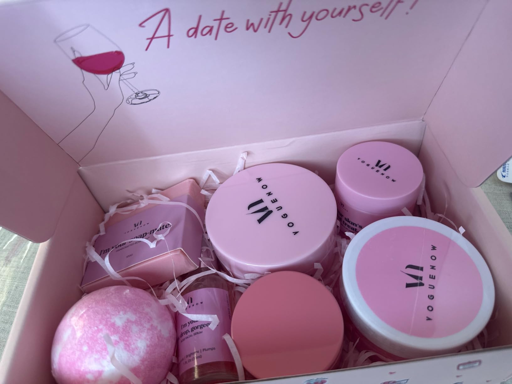 Spa Gifts for Women - Valentines Gift (Set of 20) - Premium Self Care Spa Kit- Bath, Skin Care Sets & Self Care Items - Pampering Valentine Gifts for Women, Spa Gift Basket, Galentines Day Gifts - Customer Photo 2