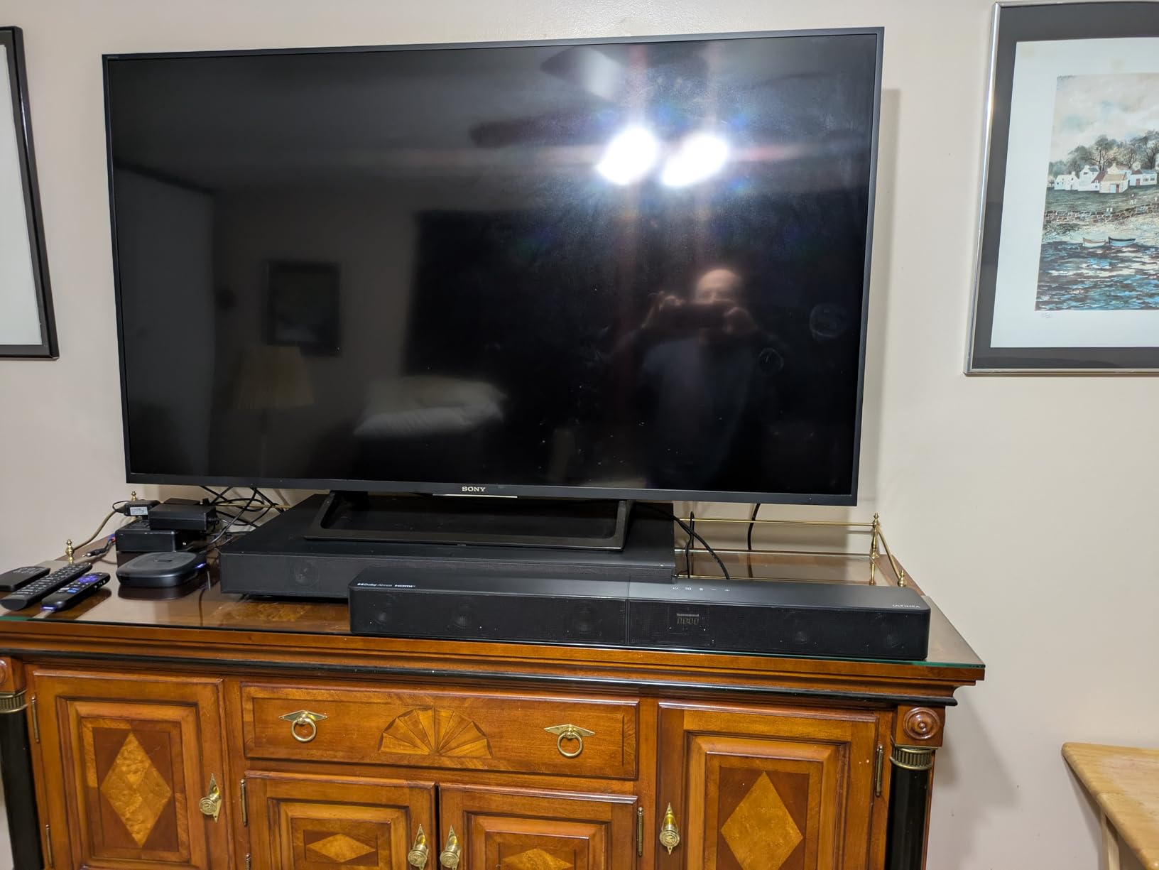 ULTIMEA 5.1 Sound Bar, 410W Dolby Atmos Surround Sound System for TV, 3D Sound Bars for Smart TV w/Subwoofer, Adjustable Surround & Bass, Home Audio w/APP Control, Poseidon D60 (New 2025 Version) customer photo 1