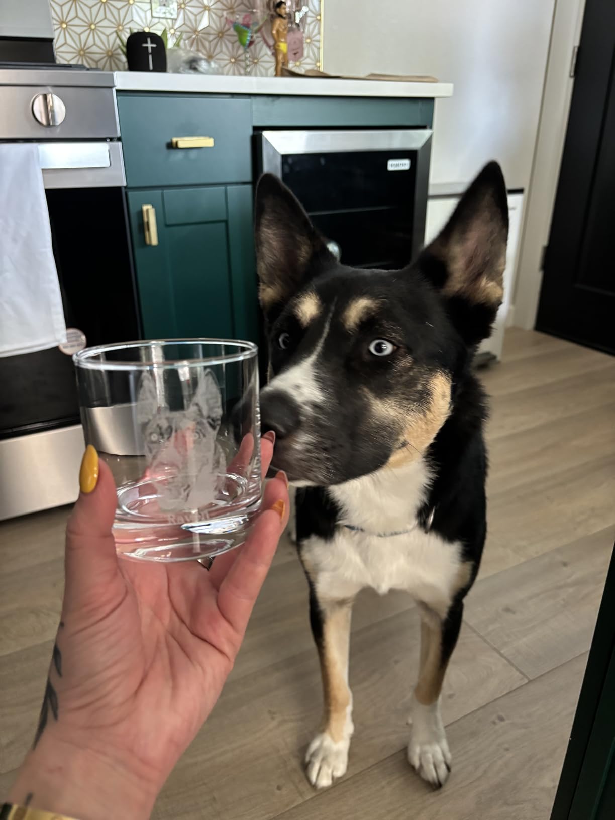 Custom Valentine's Day Gifts for Him - Personalized Photo Whiskey Glass Gift for Boyfriend, Romantic Keepsake, Laser Engraved in the USA - Customer Photo 1