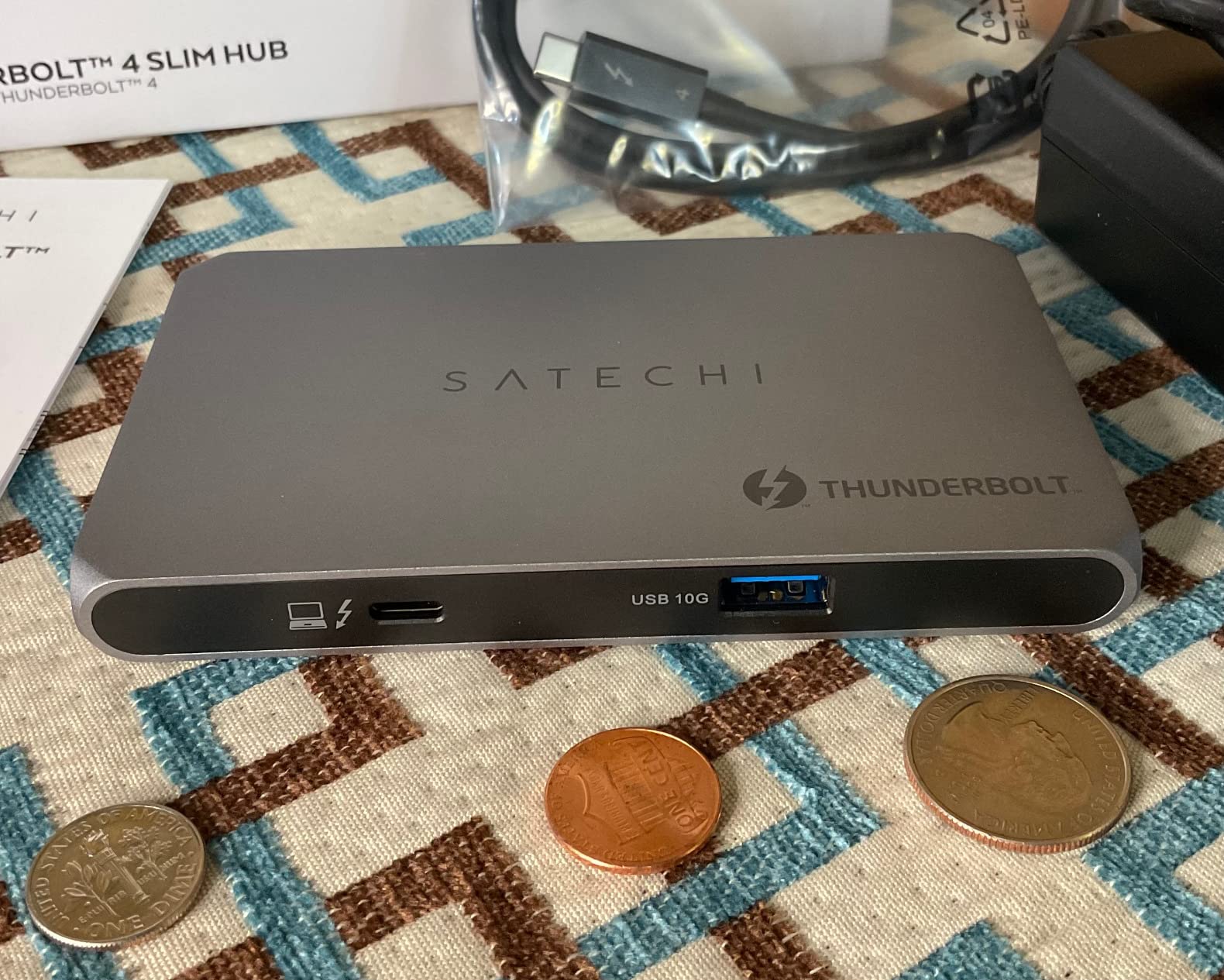 Satechi Thunderbolt 4 Slim Hub Pro, Docking Station, 100W USB-C Charging | Single 8K or dual 4K display, 4 Thunderbolt ports, USB 3.2 Gen2, for Mac, Windows, MacBook Air/Pro, Dell, Surface, Lenovo customer photo 2