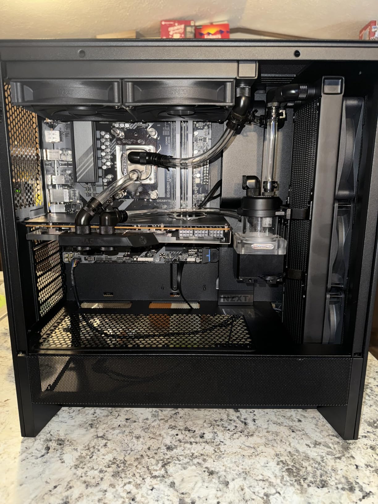 NZXT H5 Flow 2024 - Compact ATX Mid-Tower PC Gaming Case - High Airflow - 2 x 120mm Fans Included - 360mm Front & 240mm Top Radiator Support - Cable Management System - Tempered Glass - Black customer photo 2