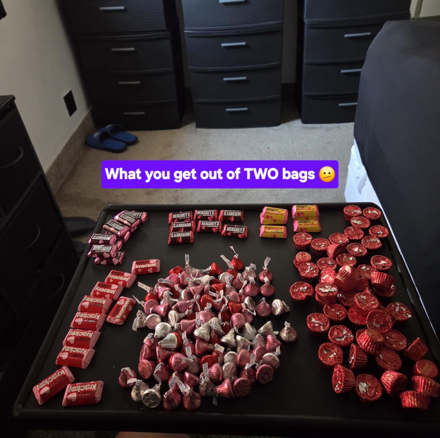 HERSHEY'S and REESE'S Assorted Chocolate, Valentine's Candy Bag, 21.7 oz - Customer Photo 1