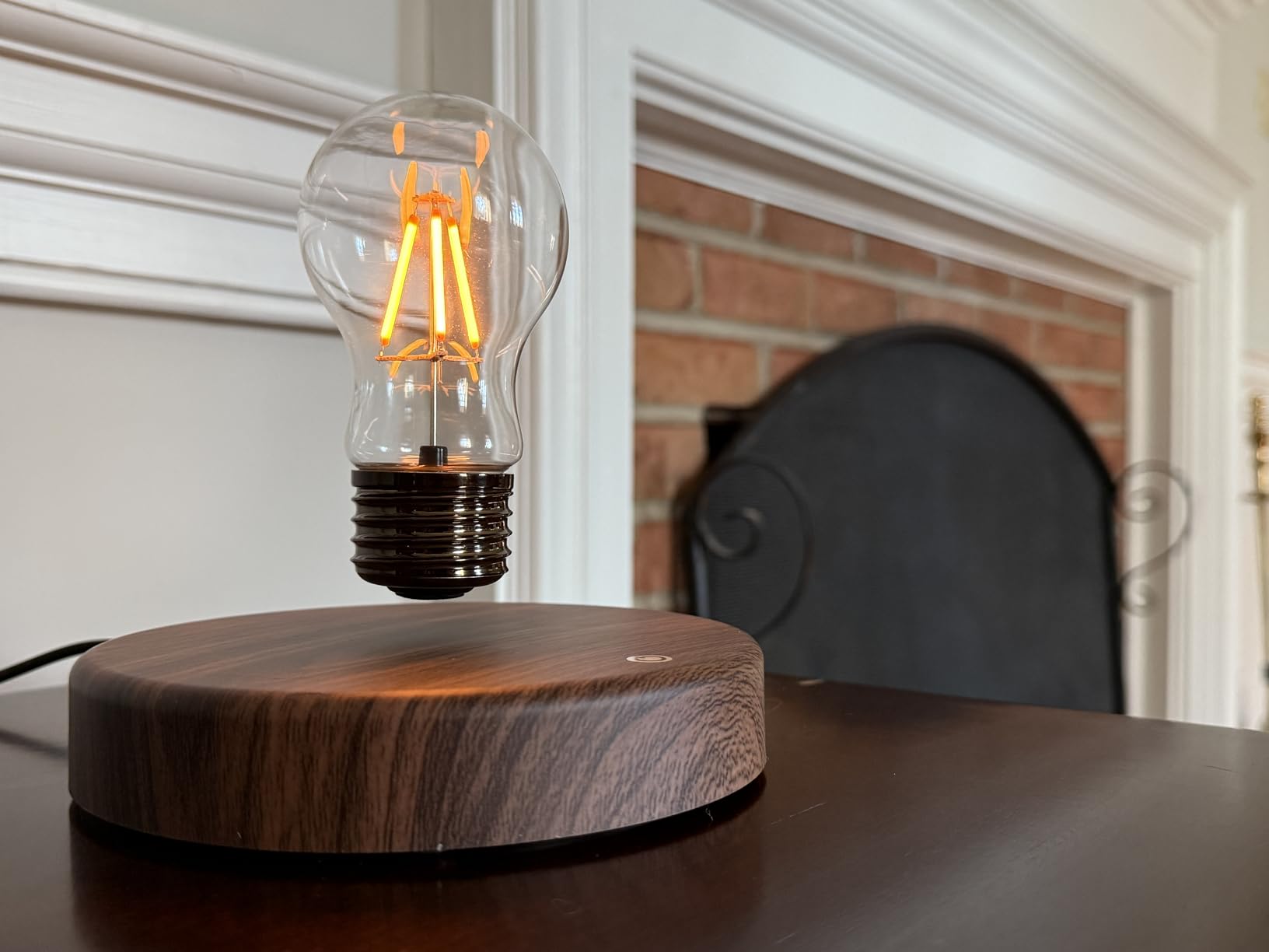 MOOCCI Levitating Heart Bulb Lamp, Magnetic Floating Light with Warm Glow, Romantic Bedroom Night Light, Perfect Valentine's Day Gift for Wife Girlfriend Woman, Unique Home Decor Tech Gadget - Customer Photo 2