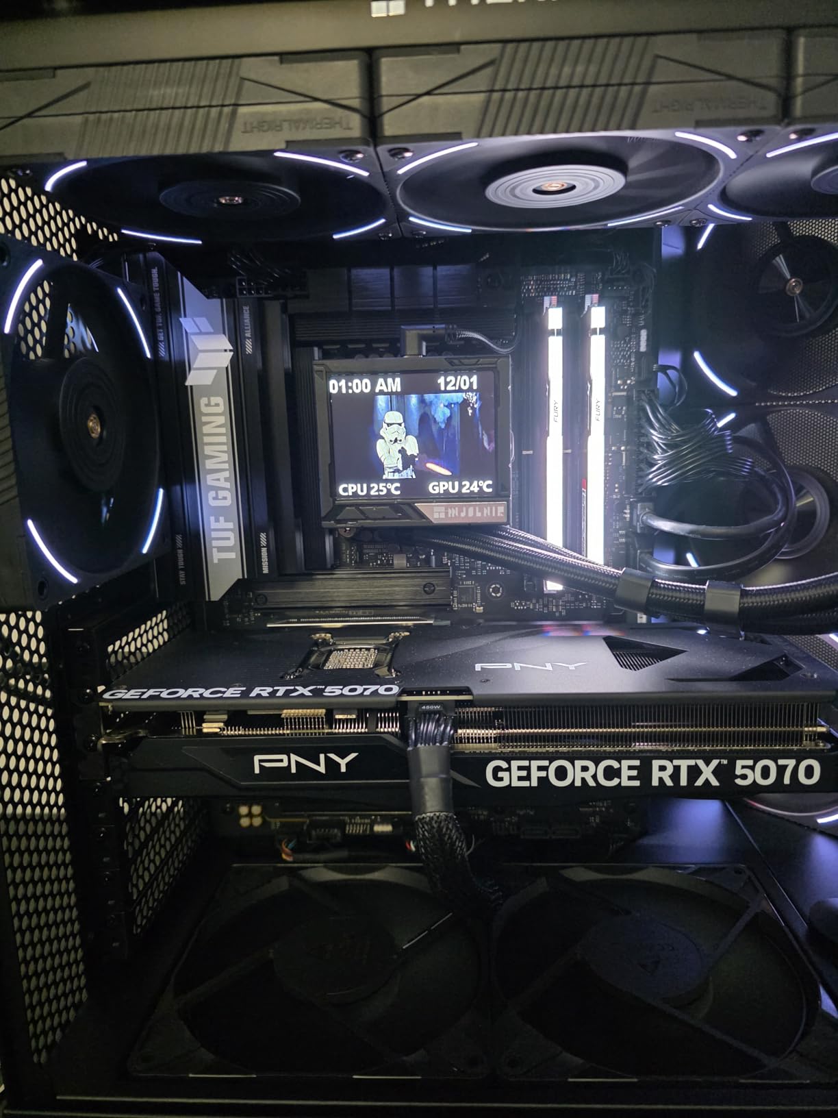 TUF Gaming B860-PLUS WiFi B860 LGA 1851 ATX Motherboard, Intel Core Ultra Series 2 Ready, Advanced AI PC-Ready, 12+1+2+1 Stages, DDR5, PCIe 5.0, 3X M.2, Wi-Fi 7, 2.5Gb LAN, USB 20Gbps Type-C customer photo 1