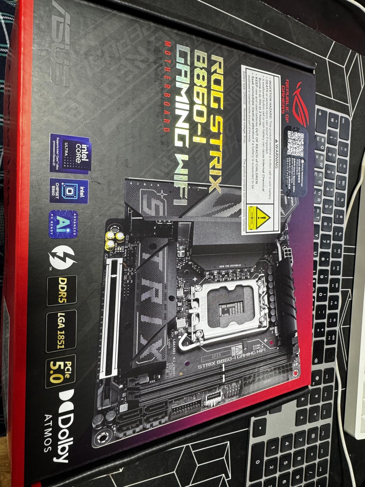 TUF Gaming B860-PLUS WiFi B860 LGA 1851 ATX Motherboard, Intel Core Ultra Series 2 Ready, Advanced AI PC-Ready, 12+1+2+1 Stages, DDR5, PCIe 5.0, 3X M.2, Wi-Fi 7, 2.5Gb LAN, USB 20Gbps Type-C customer photo 2