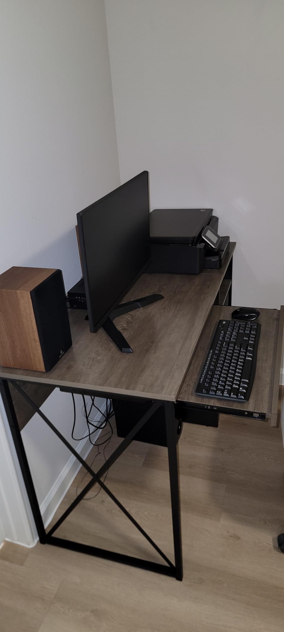 Bestier Gaming Desk with Power Outlets, 42