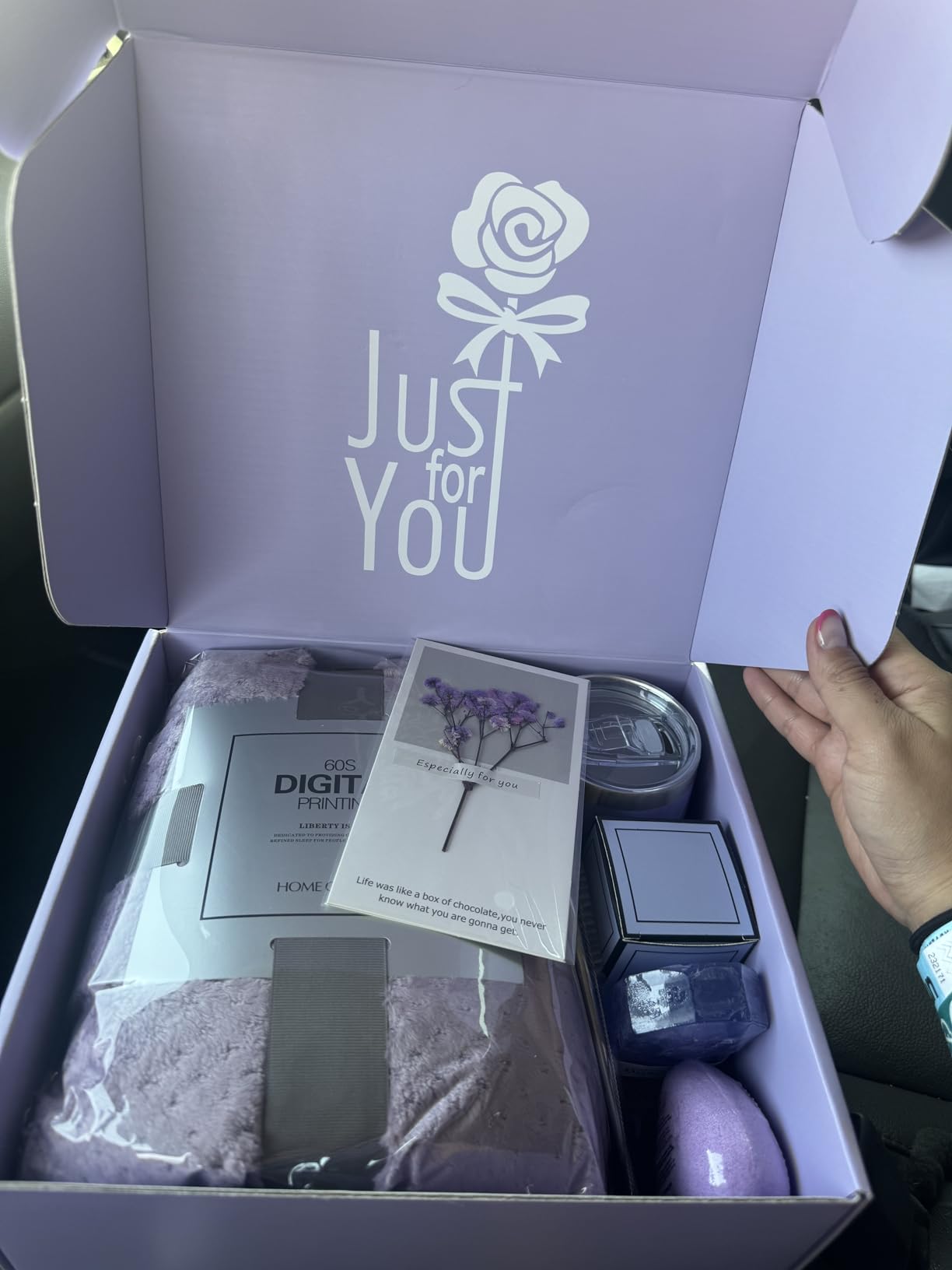 Valentines Day Gifts for Her Wife Girlfriend Women, Self Care Get Well Soon Gifts, Luxury Rose Spa Bath Gift Basket - Unique Birthday Christmas Mothers Day for Mom Grandma Daughter - Customer Photo 1