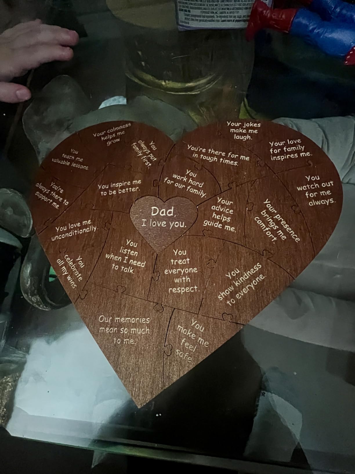 Valentine Gifts for Him or Her,20 Reasons Why I Love You Heart Wooden Puzzle Box,Valentine's,Anniversary Wedding Gifts for Boyfriend,Girlfriend,Husband,Wife - Customer Photo 1