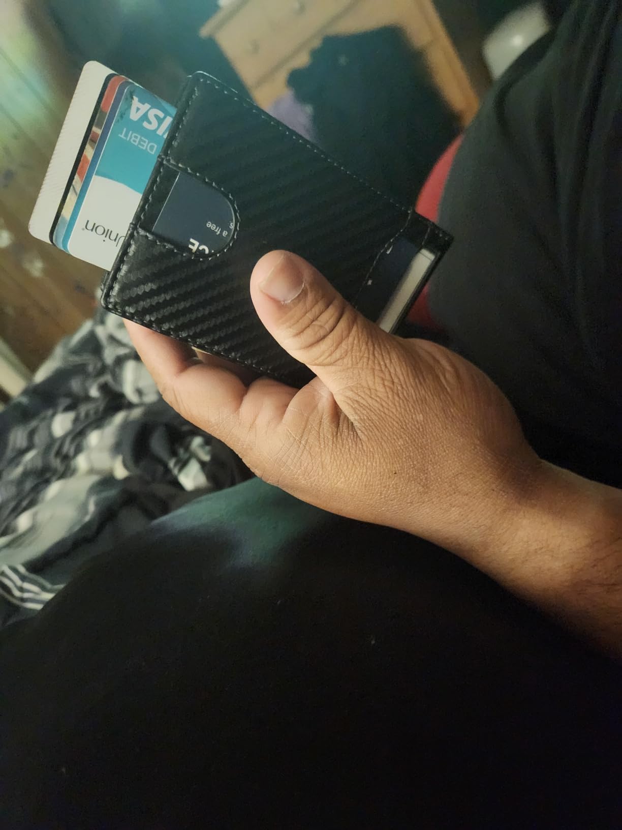 furid Gifts for Husband Him Valentines: Smart Wallet Rfid Blocking - Stocking Stuffers Gift Boxed For Boyfriend Father at Birthday Valentines Day Anniversary - Customer Photo 2