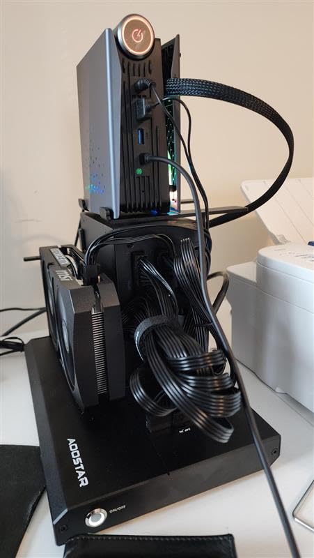 AOOSTAR AG02 EGPU Dock with 800W PSU, OCuLink+USB4 Ports and TGX Hot Swap,Support Up to 600W EGPU Support(not Support 5090,5090D) customer photo 1