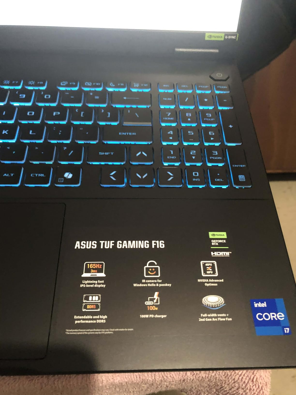 ASUS TUF Gaming F16 (2025) Gaming Laptop, 16-inch FHD+ 165Hz IPS-Level 16:10 Display, Intel Core i7 Processor 14650HX, NVIDIA GeForce RTX 5050, 16GB DDR5, 1TB PCIe Gen4 SSD, Wi-Fi 6E, Windows 11 Home customer photo 1