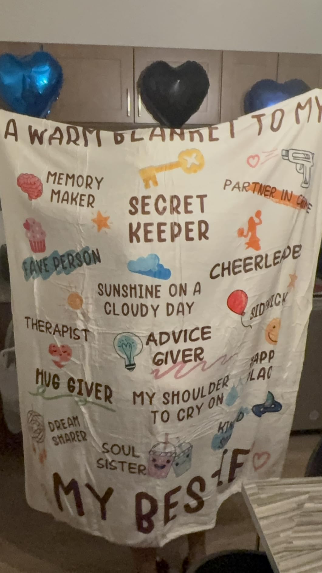 Best Friend Birthday Gifts for Women, Bestie Gift for Women, Friendship Gift for Woman, BFF - Galentines Day Gifts, Valentines Day Gifts for Friends, Best Friend Blanket 60