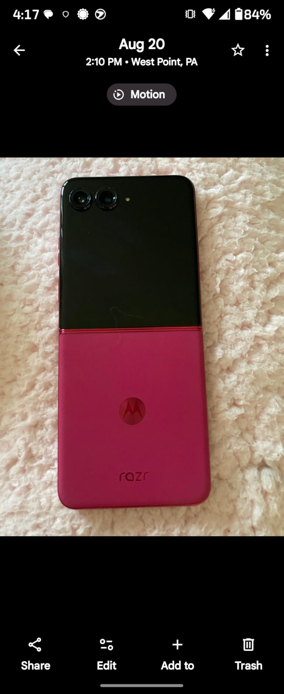 Motorola Razr+ 2025 | Unlocked | Made for US 12/256GB | 50MP Camera | Pantone Mocha Mousse customer photo 1
