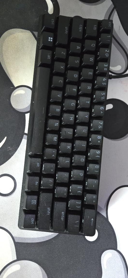 Razer Huntsman Mini 60% Gaming Keyboard: Linear Optical Switches - Rapid Trigger Mode - Chroma RGB Lighting - PBT Keycaps - Onboard Memory - Snap Tap - Classic Black customer photo 2