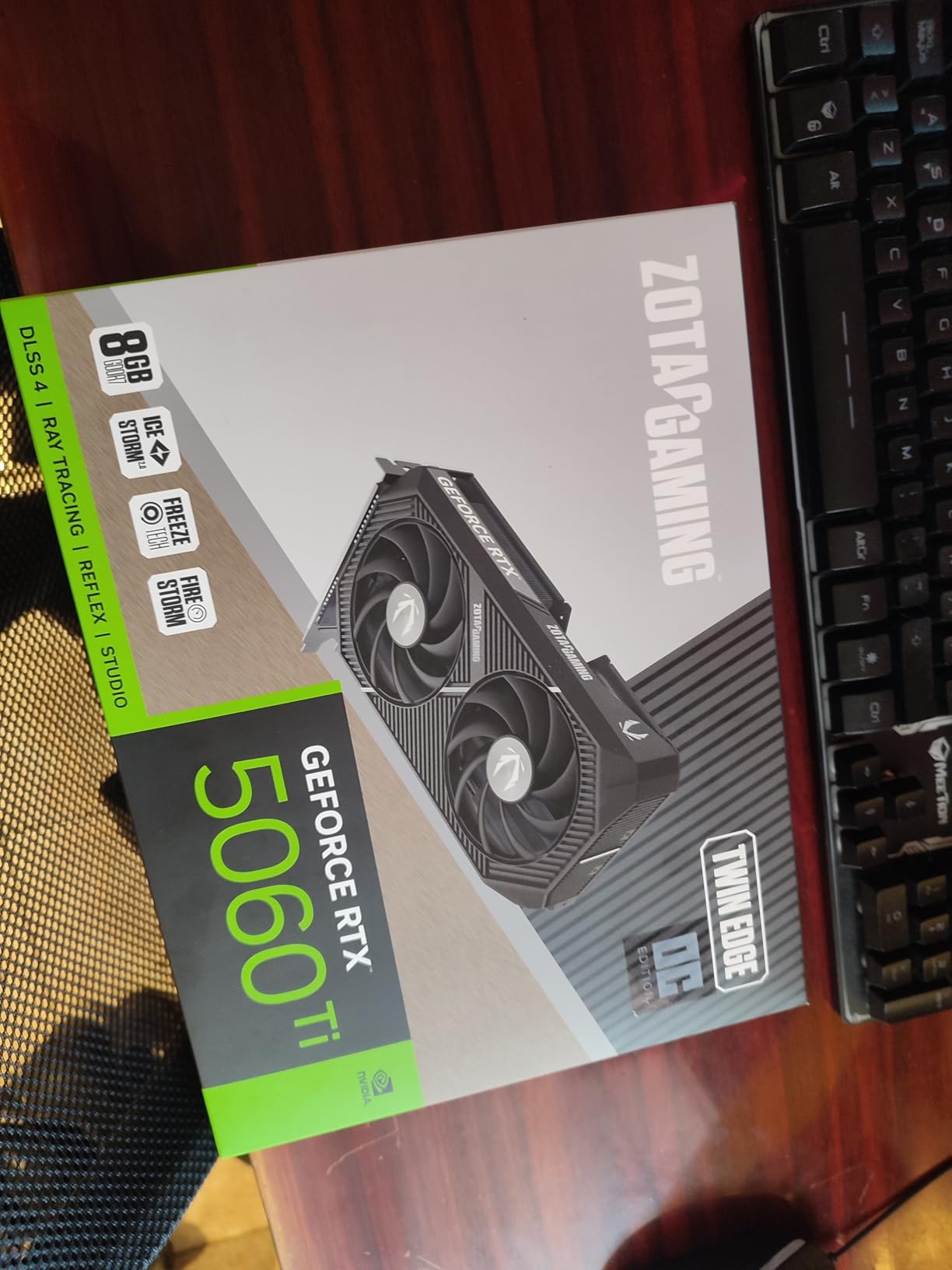 ZOTAC Gaming GeForce RTX 5060 Ti 8GB Twin Edge OC DLSS 4 8GB GDDR7 128-bit 28 Gbps PCIE 5.0 Gaming Graphics Card, IceStorm 2.0 Cooling, SFF-Ready, ZT-B50610H-10M customer photo 1