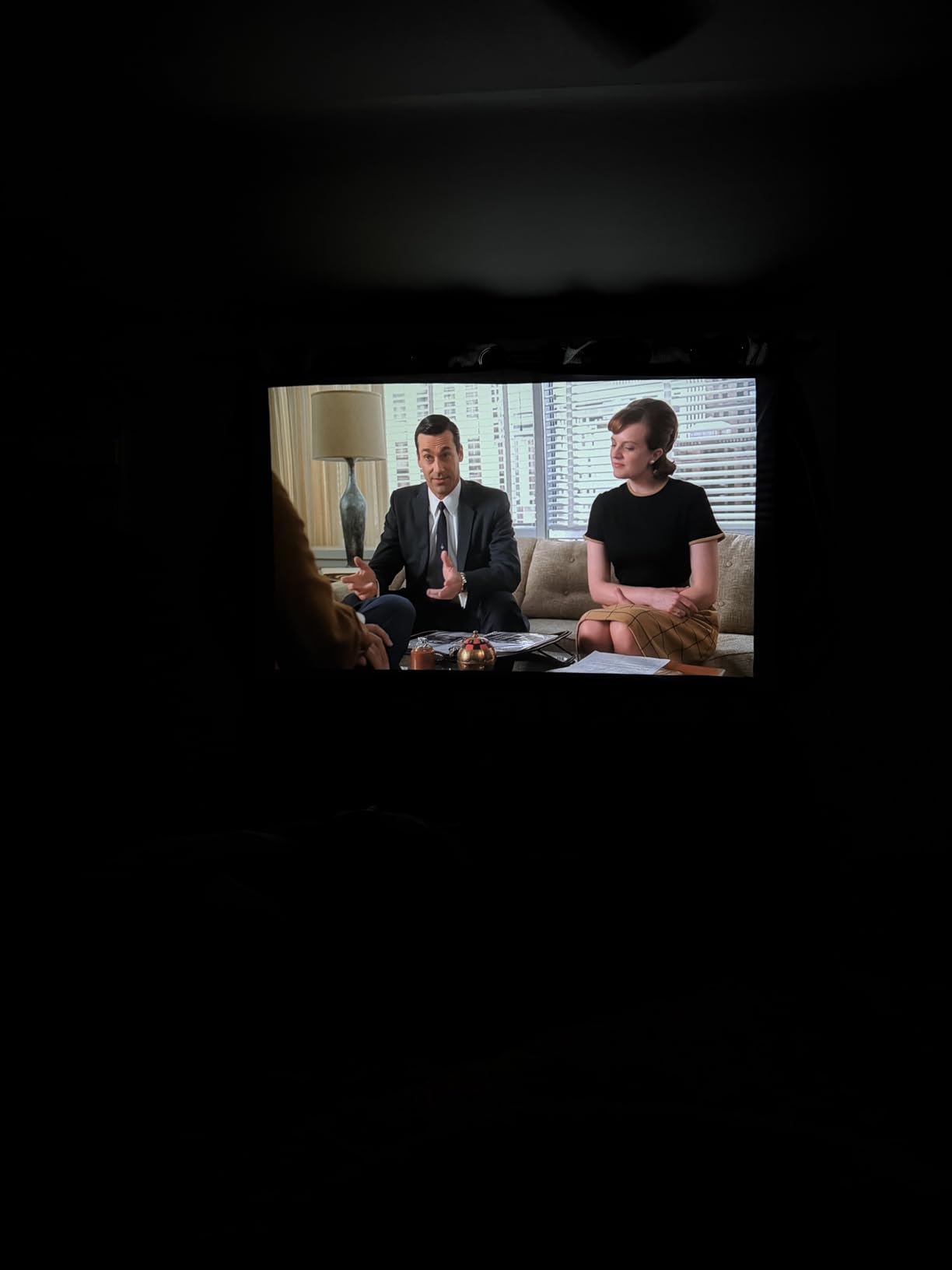 [Officially-Licensed App & Auto Focus]Smart Mini Projector with WiFi and Bluetooth, XuanPad 4K Support Movie Projector, Portable Native 1080P Outdoor Projector with 360° Stand customer photo 1