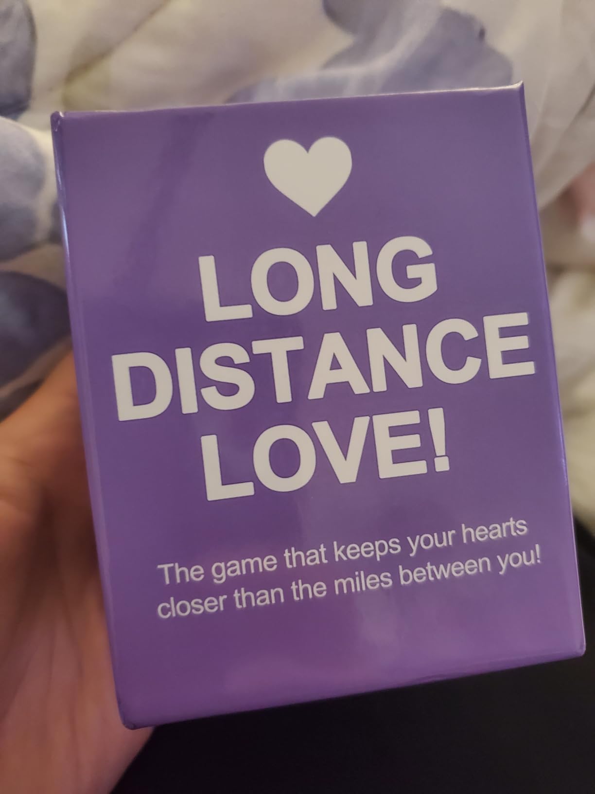 Long Distance Love – Long Distance Relationship Card Game for Couples, 150 Conversation Starter Cards for Video Calls & Virtual Date Night, Gift for Boyfriend or Girlfriend Customer Review Long Distance Love – Long Distance Relationship Card Game for Couples, 150 Conversation Starter Cards for Video Calls & Virtual Date Night, Gift for Boyfriend or Girlfriend - Customer Photo 2