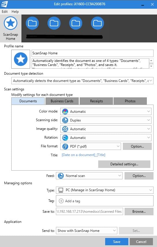 ScanSnap iX2500 Photo Edition Wireless or USB High-Speed Cloud Enabled Photo, Document & Receipt Scanner with Large 5