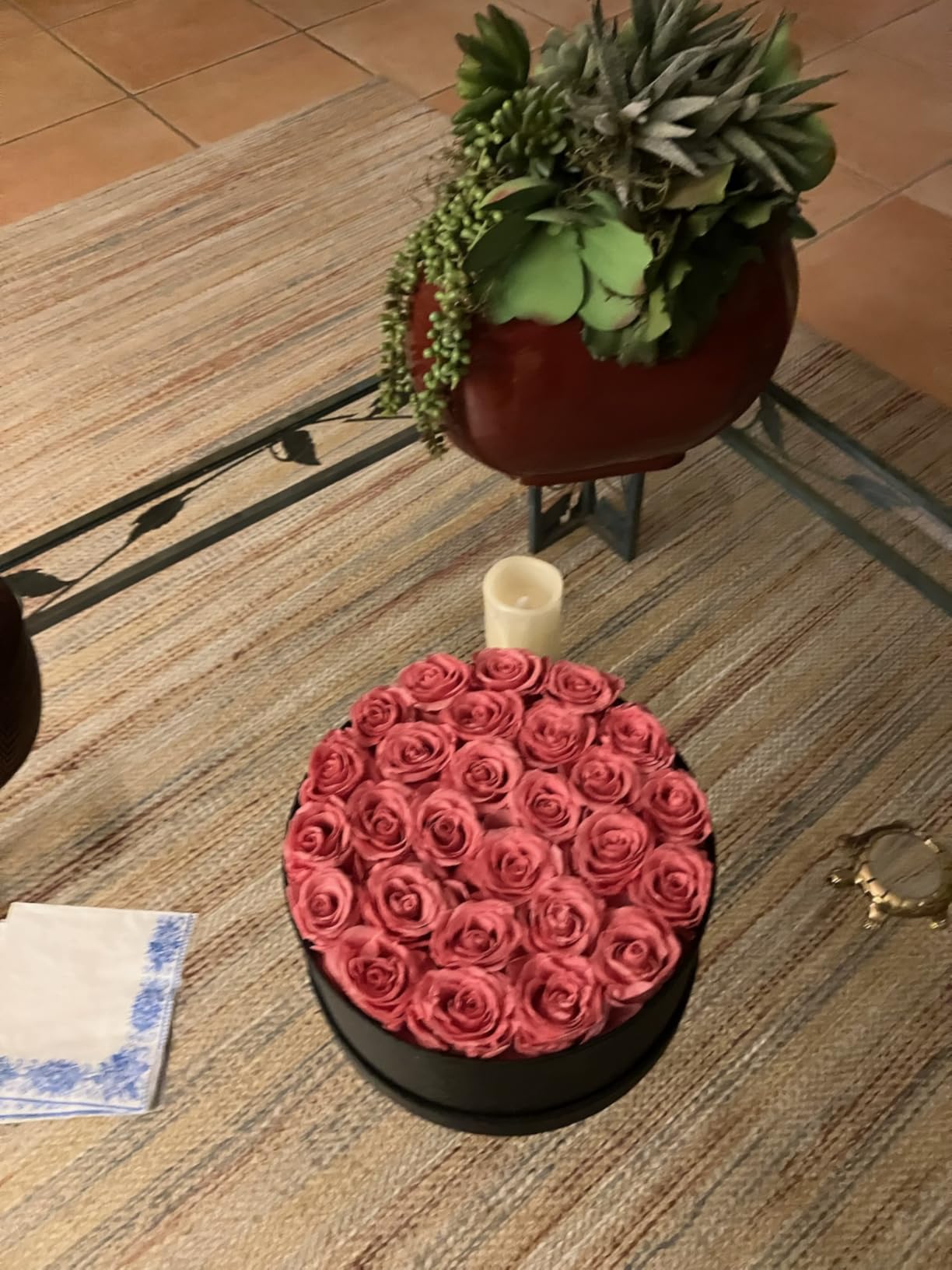 Gifts for Women – NATROSES 60 Preserved Roses in Luxury Black Velvet Box, Preserved Flowers for Delivery Gift for Her, Elegant Rose for Birthday, Mother's Day, Christmas (Champagne Pink) - Customer Photo 1