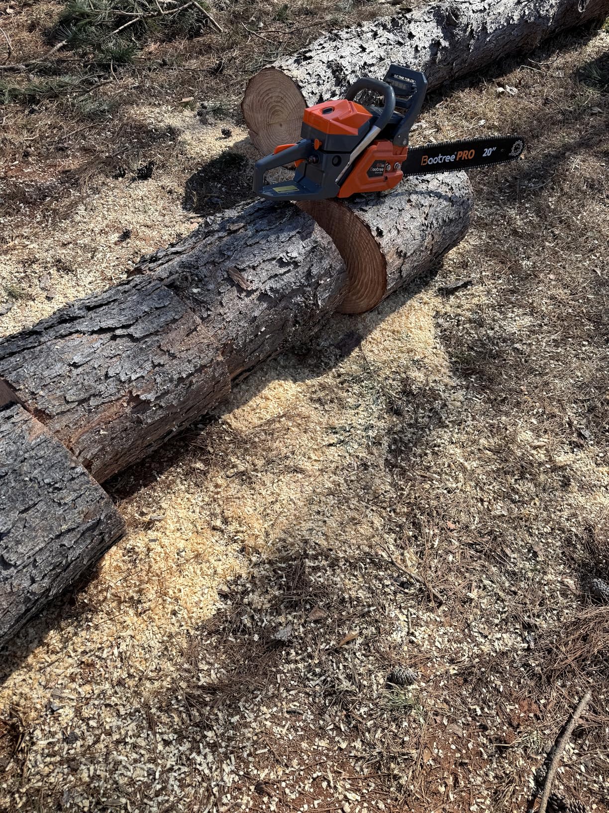 62cc Gas Chainsaw, 18 & 22 Inch Professional Chainsaw with 2-Cycle Engine & Anti-Vibration System, Quick Start Technology for Tree Cutting, Firewood, Logging (62CC 18in+22in) customer photo 2
