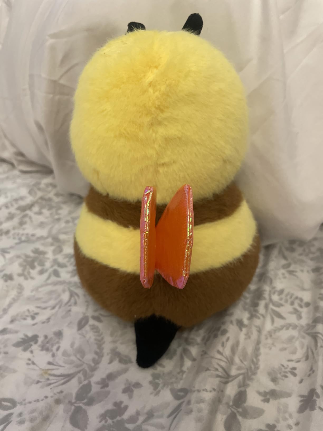 Christmas Bee Plush Toy - Chubby Cute Santa Bee with Knitted Hat & Scarf, Festive Stuffed Animal for Kids & Adults, Perfect Decor (8 inch) - Customer Photo 2