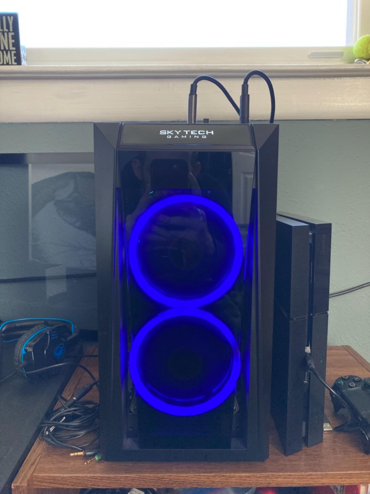Skytech Archangel Gaming PC, Intel i5 14400F 2.5GHz, NVIDIA RTX 5060, 1TB NVMe SSD, 32GB DDR4 RAM 3200, 650W Gold PSU, Wi-Fi, Win 11, Desktop customer photo 1