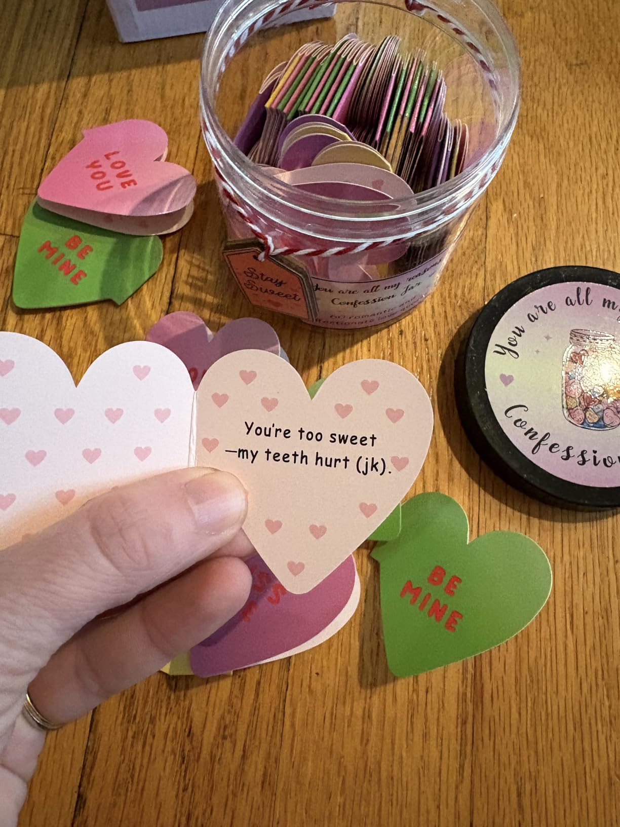 NFC Love Note Jar - Unique Valentines Day Gifts for Him or Her - 60 Daily Romantic Messages & Music - Cute Small Valentines Gifts for Boyfriend, Girlfriend, Husband, Wife - Cool Anniversary Gadget - Customer Photo 2