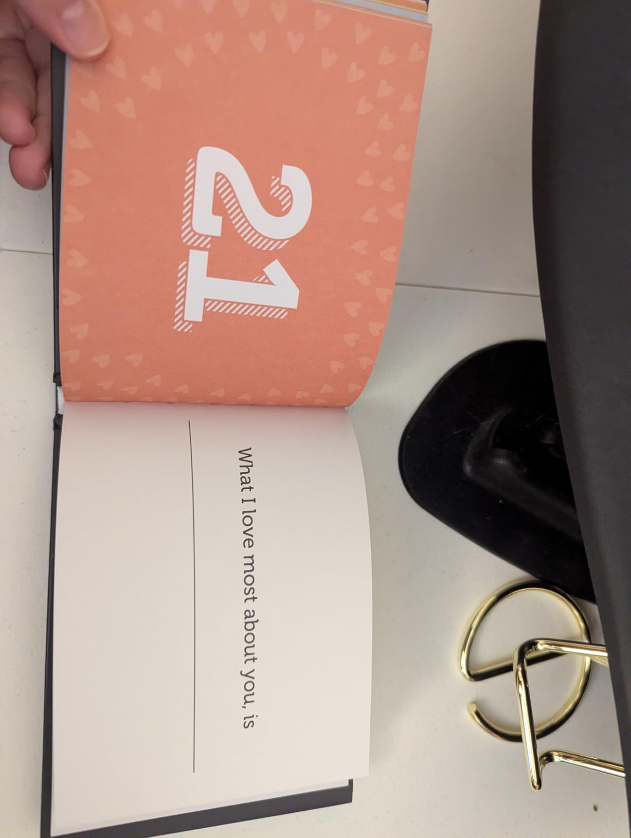 What I Love about You Book - Valentines Day Gifts for Him, Her - Fill-in-the-Blank Book for Men, Boyfriend, Husband, Women, Girlfriend, Wife, Him, Her - Couples Gifts for Anniversary, Christmas & More - Customer Photo 4