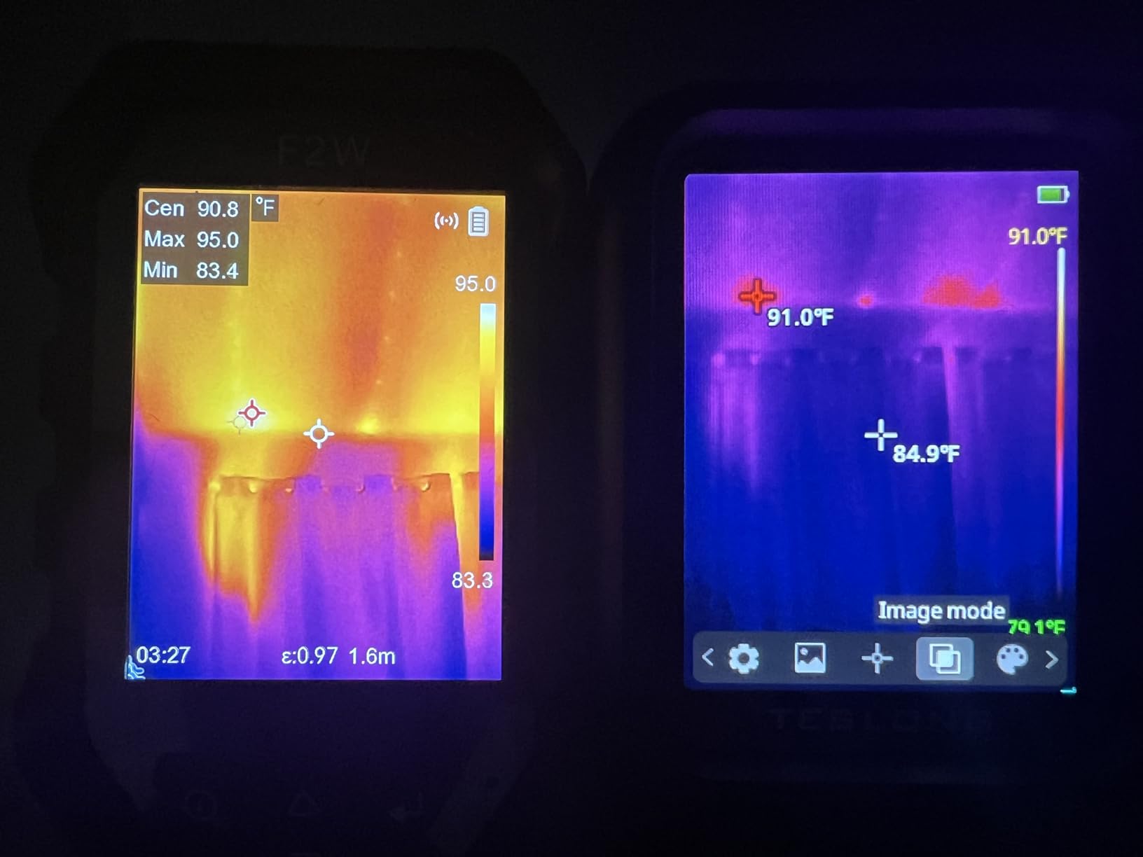 F2W Thermal Camera 640x480 Super Resolution, Thermal Imaging Camera 256x192 IR Resolution, IntellFault Intelligent Scene,3.2