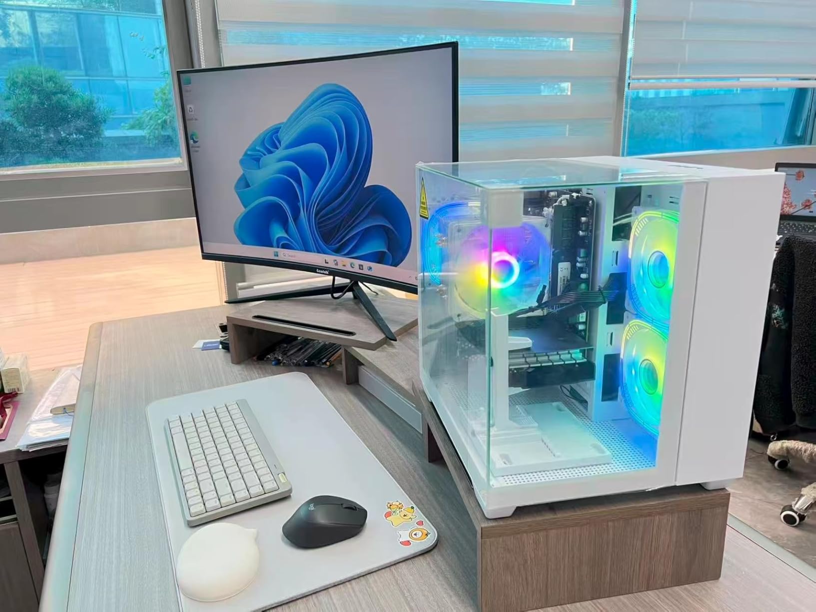 Gaming PC Desktop Ryzen 7 5700X, GeForce RTX 4060, 16G DDR4 RAM, 1TB NVME 3.0 SSD, Prebuilt Tower Computer for Gaming, Streaming & Every Day Home Use (Black) customer photo 2