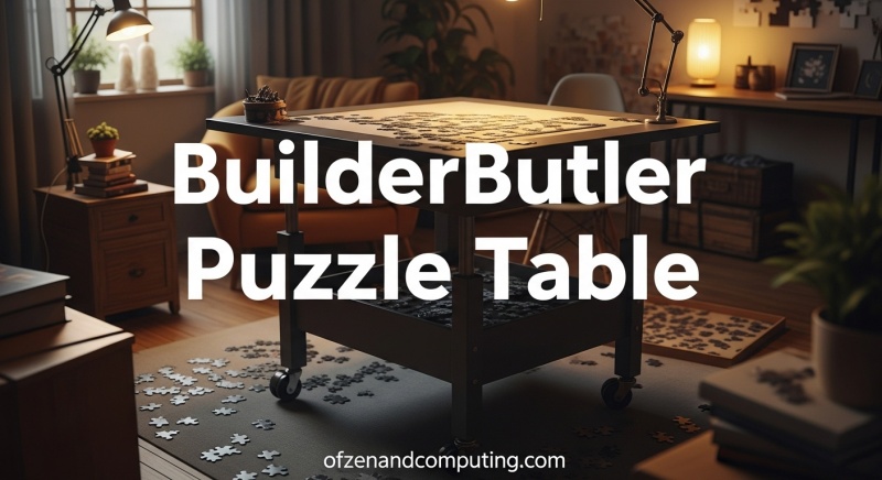 BuilderButler Puzzle Table with Wheels