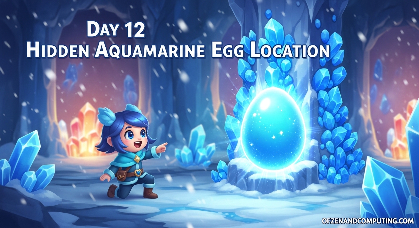 Day 12 Hidden Aquamarine Egg Location