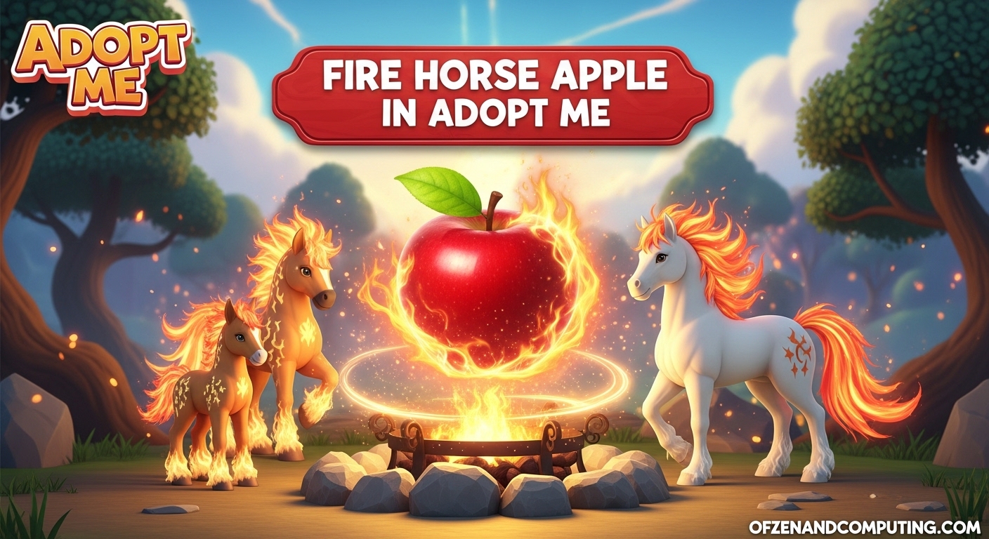 Fire Horse Apple in Adopt Me