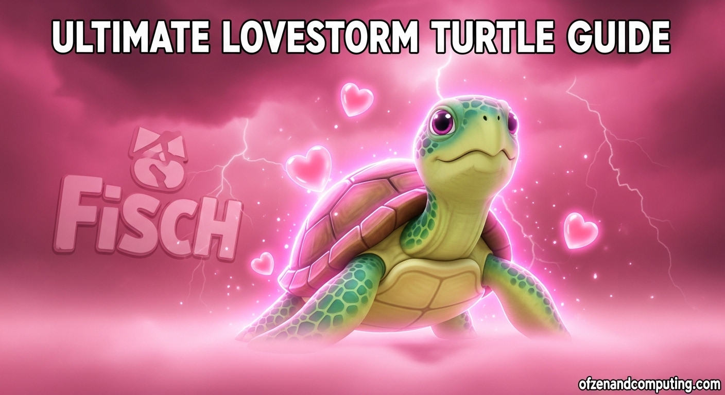How to Catch Lovestorm Turtle Fisch Fast
