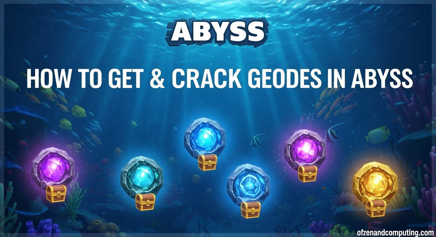 How to Get & Crack Geodes in Abyss