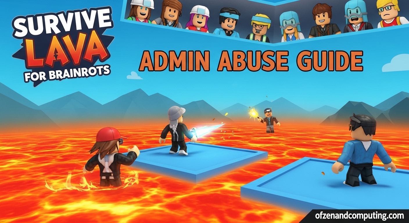 Survive LAVA for Brainrots Admin Abuse Time
