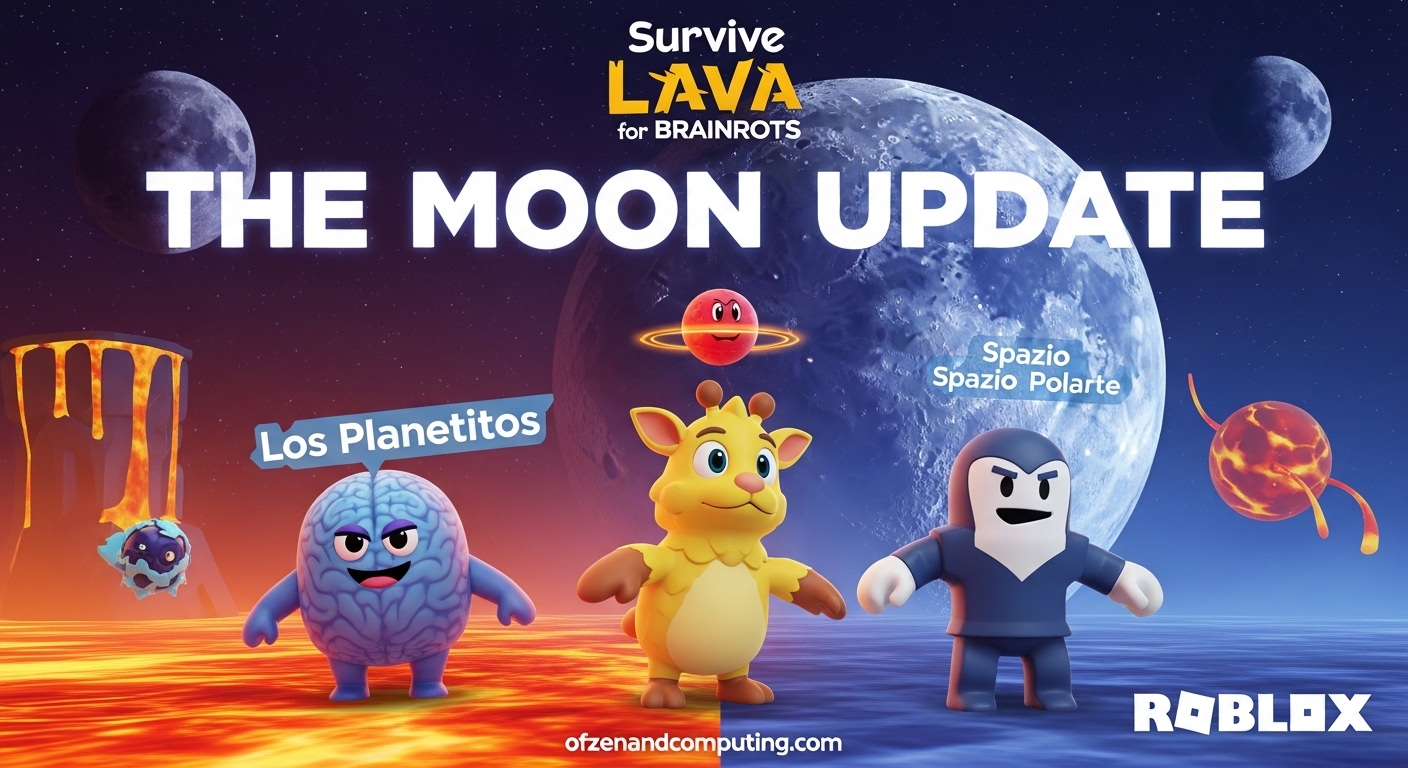 Survive LAVA for Brainrots LAVA Moon Update