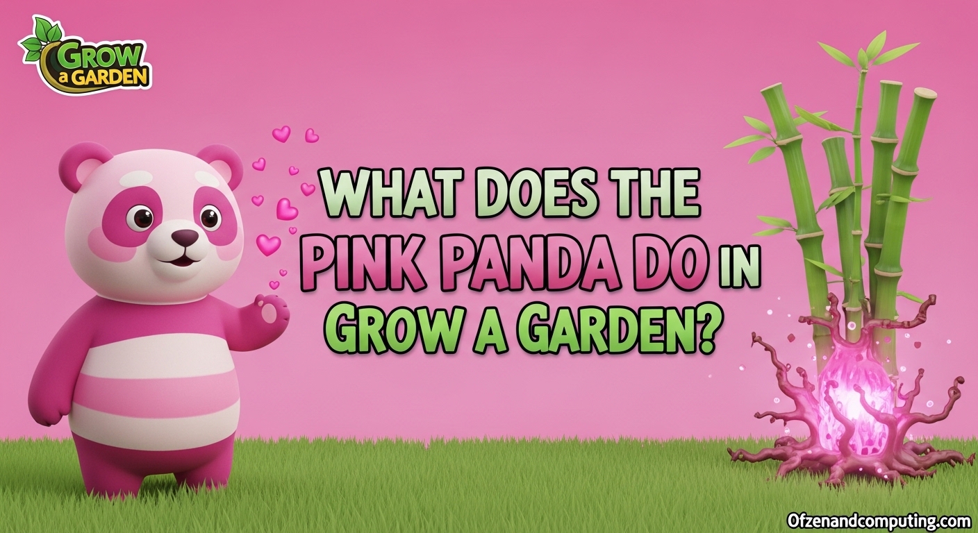 What Does the Pink Panda Do in Grow a Garden