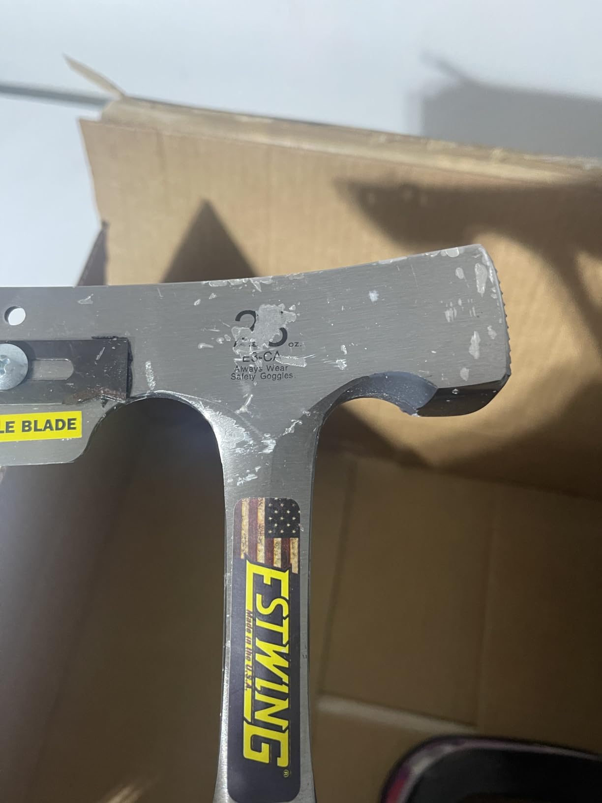 ESTWING Shingler's Hammer - 28 oz Roofer's Tool with Milled Face & Shock Reduction Grip - E3-CA customer photo 1