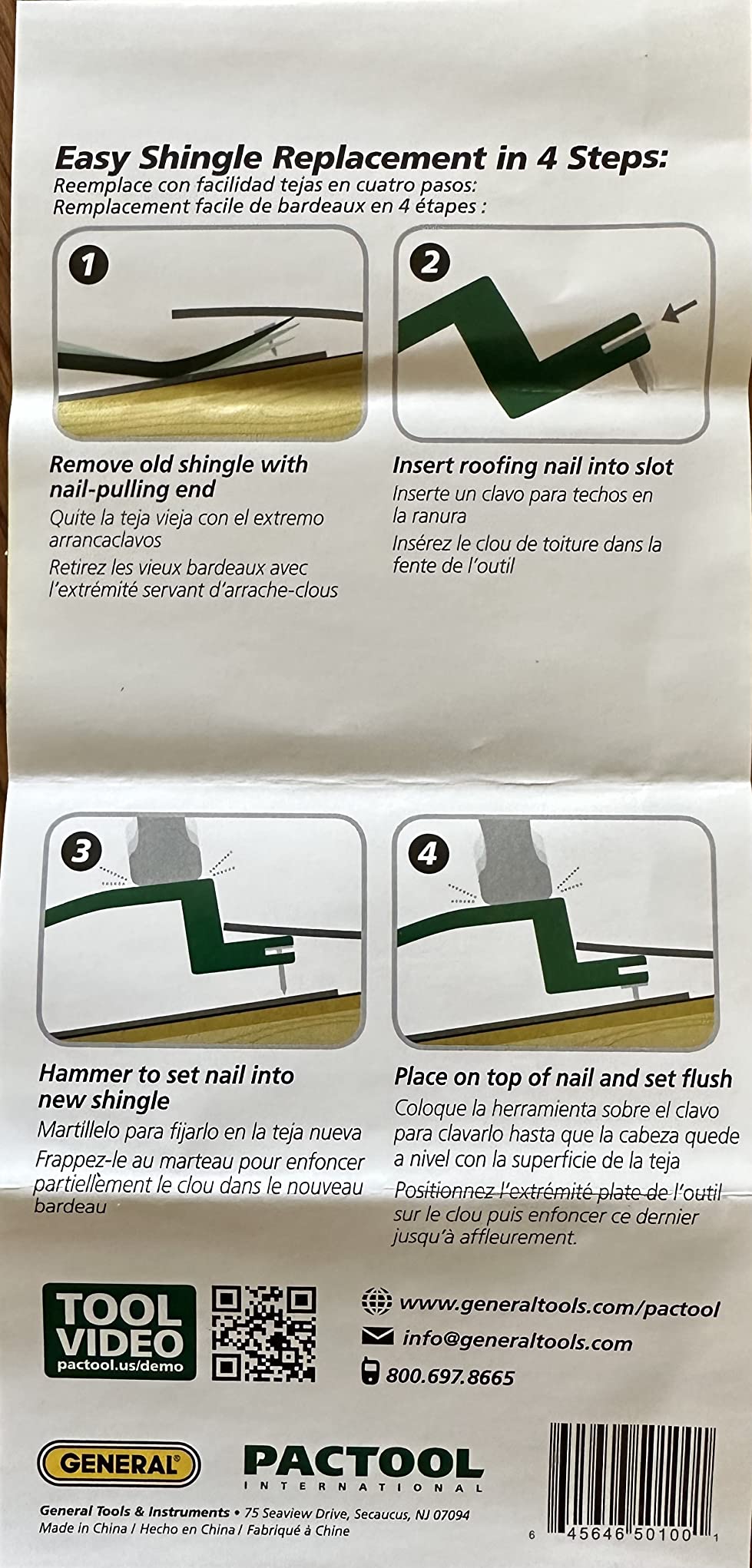 PacTool RS501 Roof Snake Tool - Shingle Pry Bar - Heavy Duty Nail Remover Tool - Roof Shingle Remover - Professional Roofing Tools customer photo 1