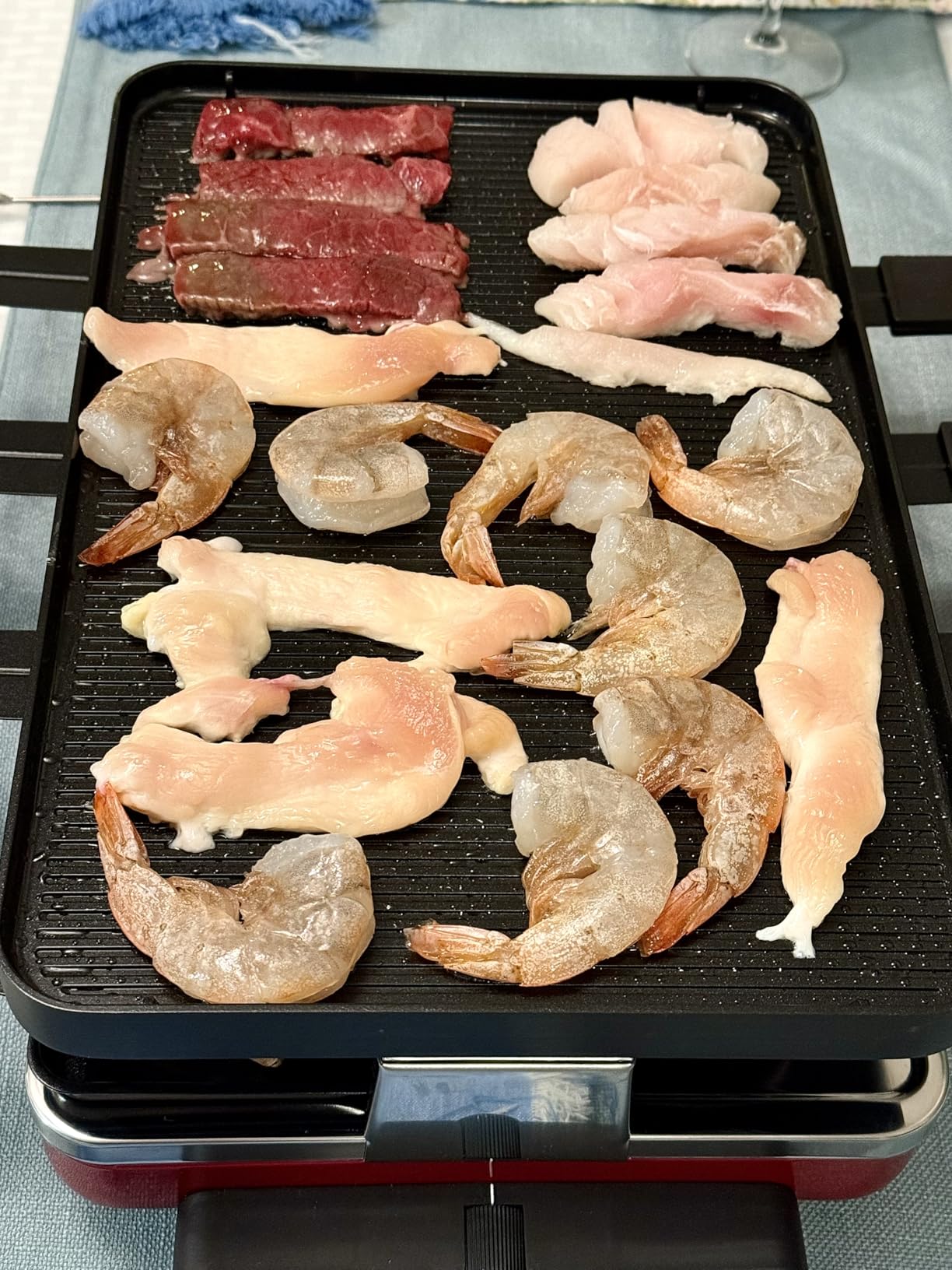 Swissmar Classic 8-Person Raclette Party Grill with Reversible Cast Aluminum Non-Stick Grill Plate/Crepe Top, Indoor Electric Raclette Grill & Griller - Black Grill Plate - Black customer photo 2