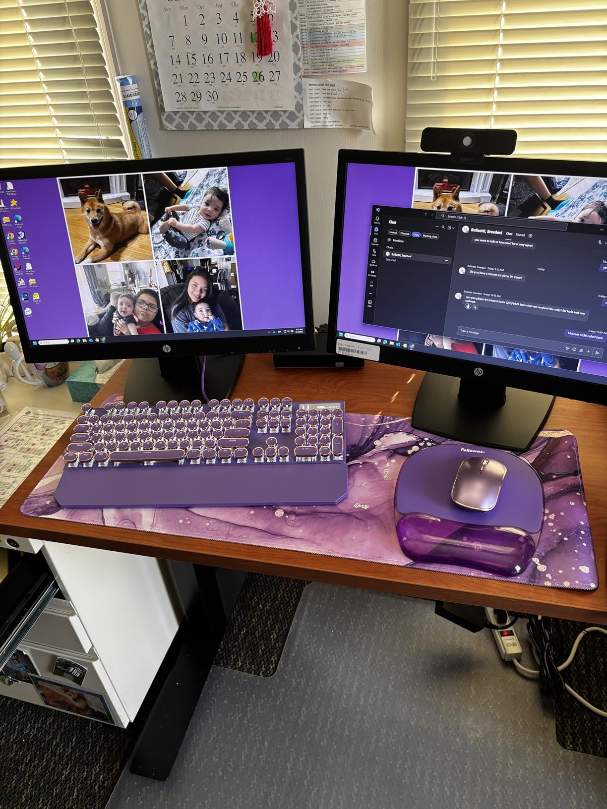 Fellowes Crystals Gel Mouse Pad with Wrist Rest - Purple (91441) customer photo 1