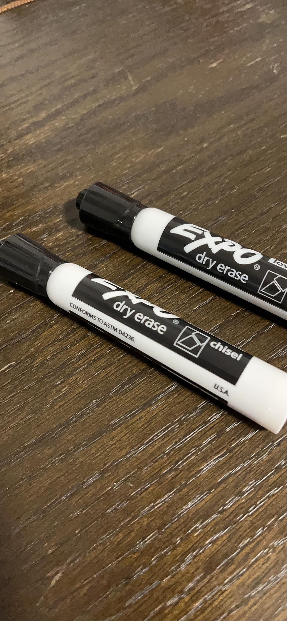 EXPO Dry Erase Markers, Low Odor Ink, Black, Chisel Tip, 12 Count customer photo 1