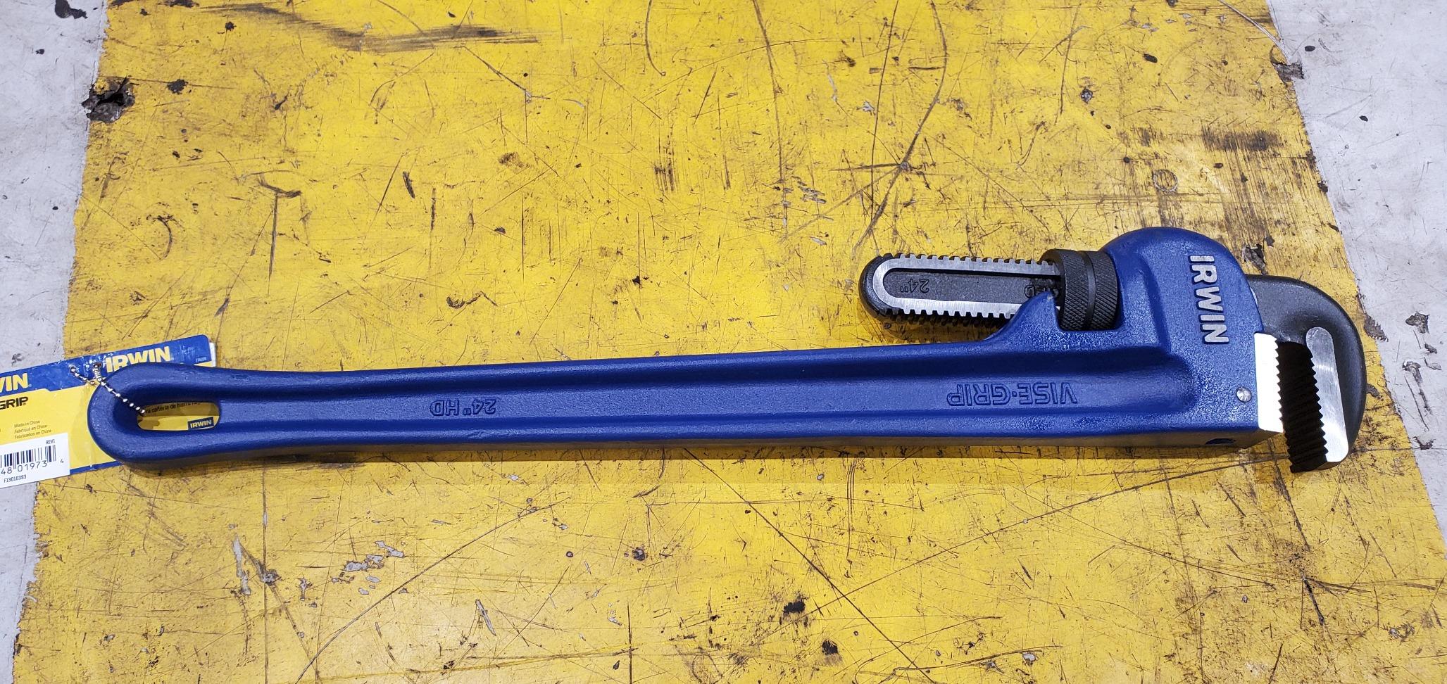 IRWIN VISE-GRIP Pipe Wrench, Cast Iron, SAE, 2-1/2-Inch Jaw, 18-Inch Length customer photo 2