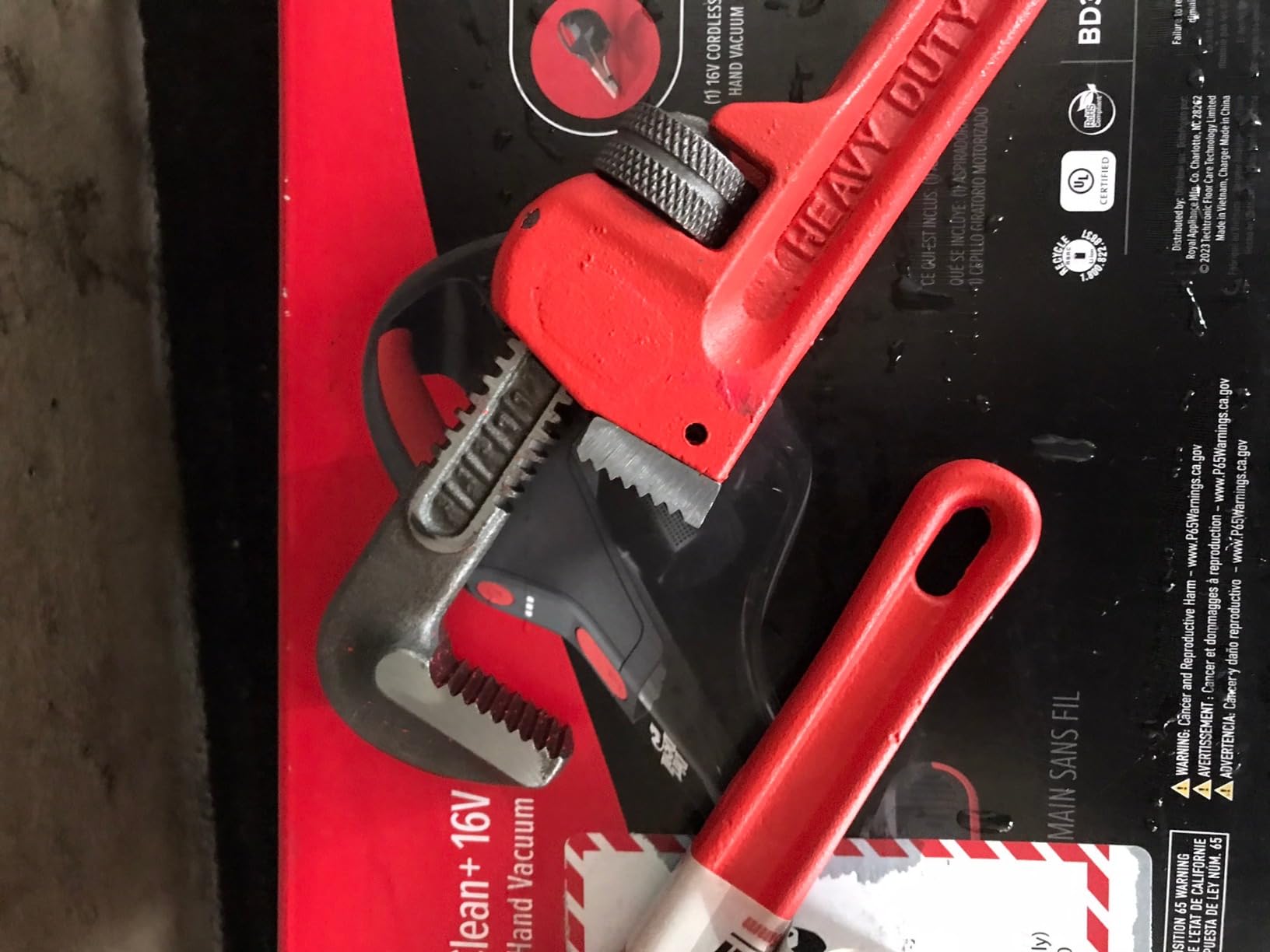Performance Tool W1133-10B Heavy-Duty Adjustable Straight Pipe Wrench, 10-inch customer photo 2