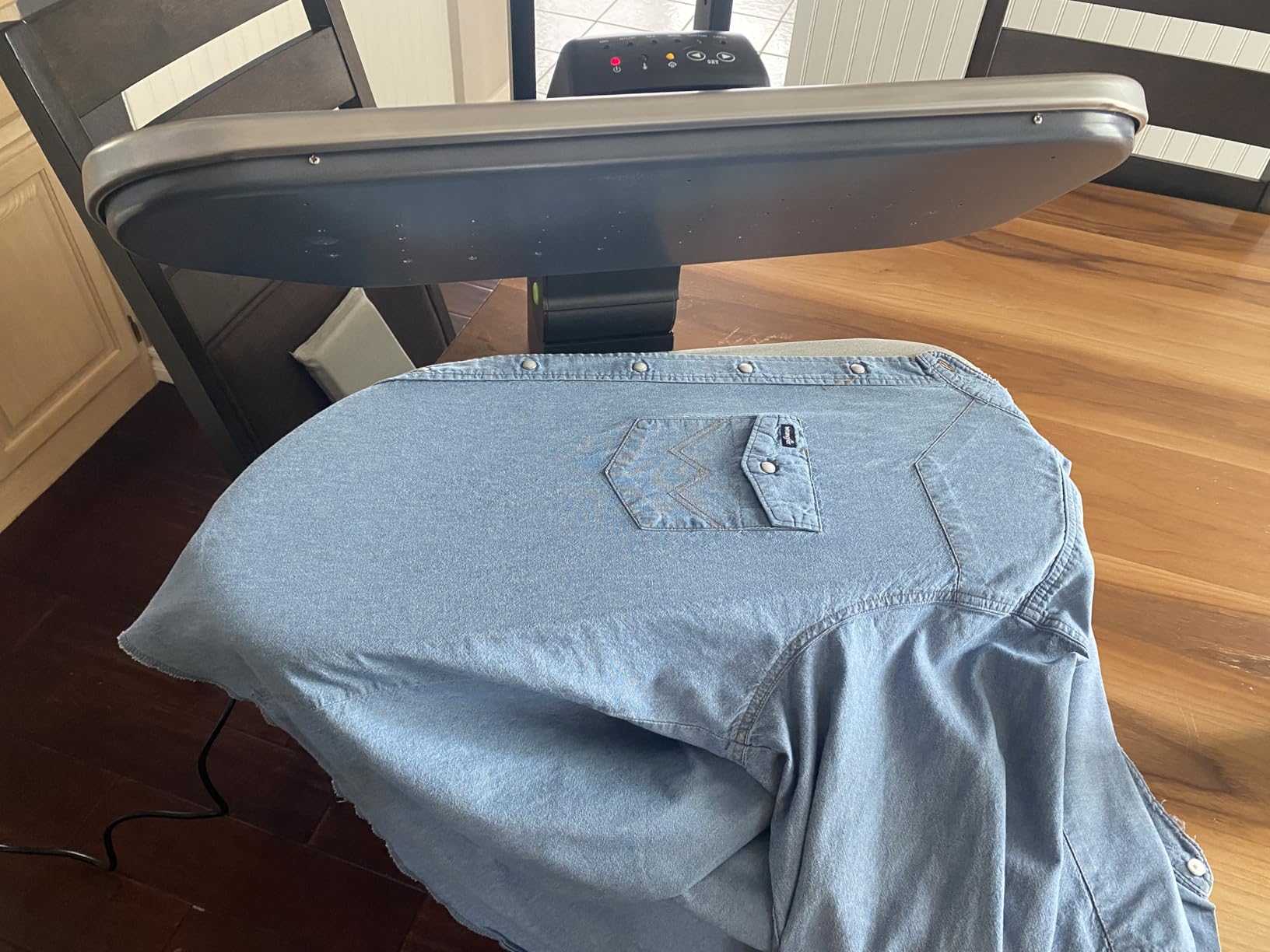 Steamfast SF-680 Digital Steam Press with Multiple Fabric Settings and Steam Burst Function,Stainless/Black customer photo 1