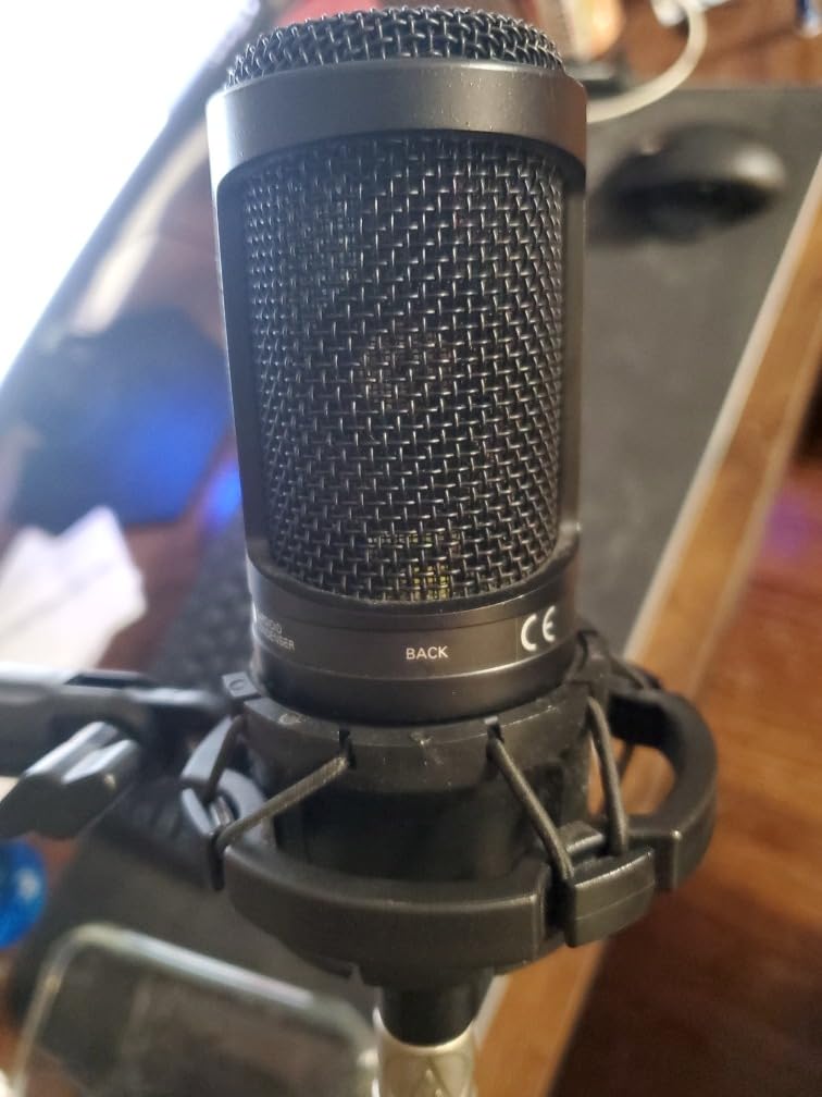 Audio-Technica AT2020 Cardioid Condenser Studio XLR Microphone, Ideal for Project/Home Studio Applications, Black customer photo 2