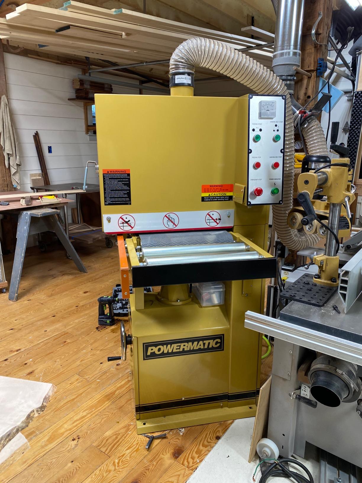 Powermatic 16-Inch Open-End Belt Sander, 5 HP, 230V 1Ph (Model 1632) customer photo 1